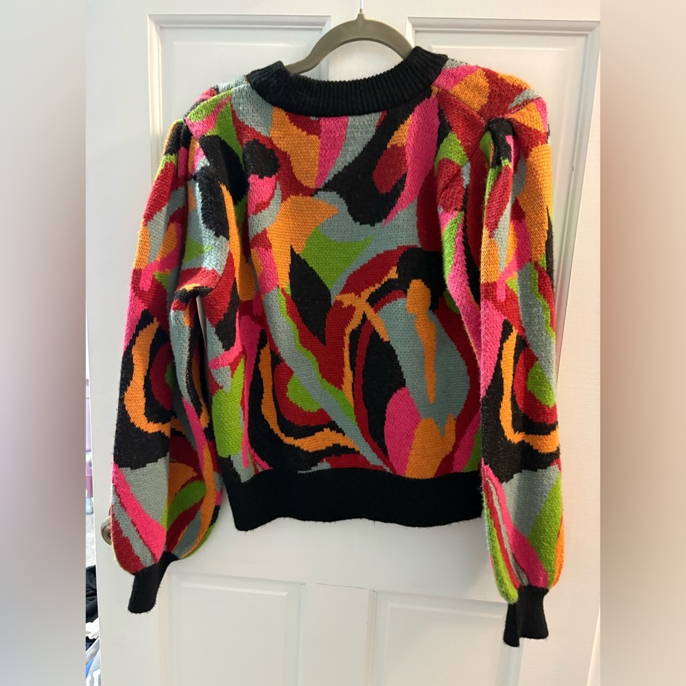 Farm Rio The Multicolor Dance Knit Sweater - Picture 6 of 7